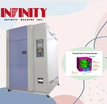 ความเท่าเทียมของอุณหภูมิ 2.0C โปรแกรมห้องทดสอบแรงกระแทกอุณหภูมิสูงต่ําสําหรับผู้ใช้เครื่องจักรทั้งหมด
