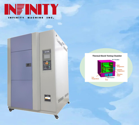 เครื่องทดสอบการเปลี่ยนแปลงอุณหภูมิแหล่งอย่างรวดเร็ว 18KW ด้วยกล่องภายใน ขนาด 500x400x400mm