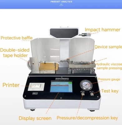 3.2in LCD Display เครื่องทดสอบทั่วไป 70KG ความจุ ตัวอย่างแรงถือ 0-400N ปรับ