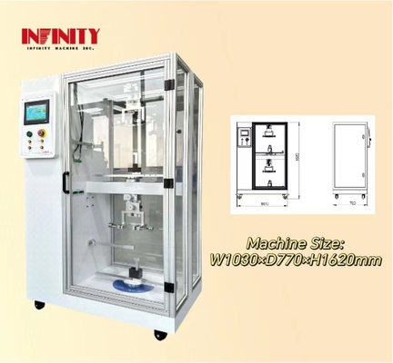 เครื่องทดสอบการดึงสายสายหูด้วย 2 สเตชั่นทดสอบสล็อตและแอนด์เอซี 220V 3A แหล่ง