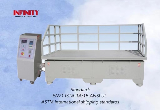 IZ1515 เครื่องทดสอบสั่นสะเทือนการขนส่งแบบจําลองภาระหนักที่มีจักรยานยนต์วงกลมเฉพาะตัวและ 0-999.99 ชั่วโมง เวลาทดสอบ