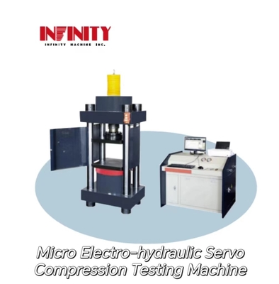 เครื่องทดสอบพิสตันเส้นกว้าง φ250mm Micro Electro Hydraulic Servo Compression เครื่องทดสอบแรงทดสอบสูงสุด 1500kN