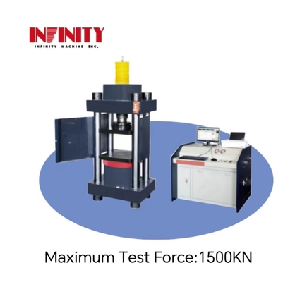 4%-100% FS KN เครื่องทดสอบการดันแบบ Micro Electro Hydraulic Servo ด้วยการดันพิสตัน 50 มม.
