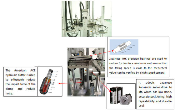 IEC 60068-2-31/32 เครื่องทดสอบการหล่นทิศทางสําหรับอุปกรณ์มือถือ สมาร์ทโฟน แท็บเล็ปโต๊ป