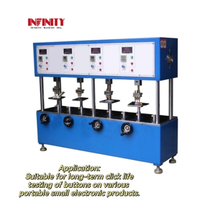 เครื่องทดสอบปุ่มเครื่องจักรกล 4 สถานที่ สําหรับเครื่องทดสอบอายุการใช้งานปุ่มมือถือ