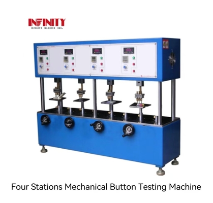 เครื่องทดสอบปุ่มเครื่องจักรกล 4 สถานที่ สําหรับเครื่องทดสอบอายุการใช้งานปุ่มมือถือ
