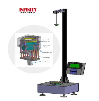 เครื่องทดสอบผลกระทบดาร์ตที่ตกจากจอสัมผัส LCD HMI 7 นิ้ว สําหรับหนังพลาสติก
