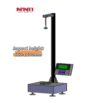 เครื่องทดสอบผลกระทบดาร์ตที่ตกจากจอสัมผัส LCD HMI 7 นิ้ว สําหรับหนังพลาสติก