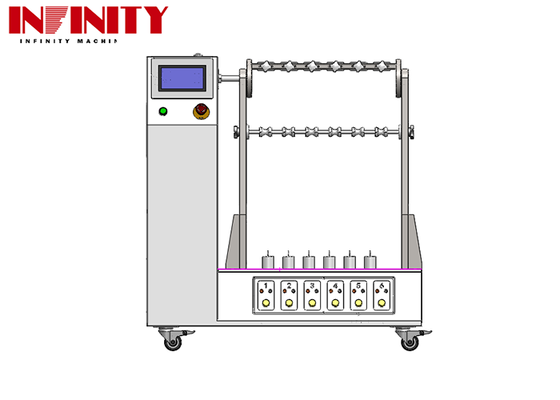 Flexible Cable Flexing Test Machine with Adjustable Bending Angle 1~180° IEC 60884-1 Standard and 6 Sets Jig