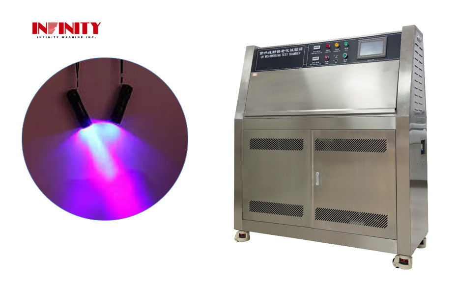 เครื่องทดสอบการเสื่อมสภาพจากรังสีอัลตราไวโอเลต (UV) จำลองแสงอาทิตย์ ASTM, ตู้ทดสอบสภาพอากาศด้วยรังสีอัลตราไวโอเลต