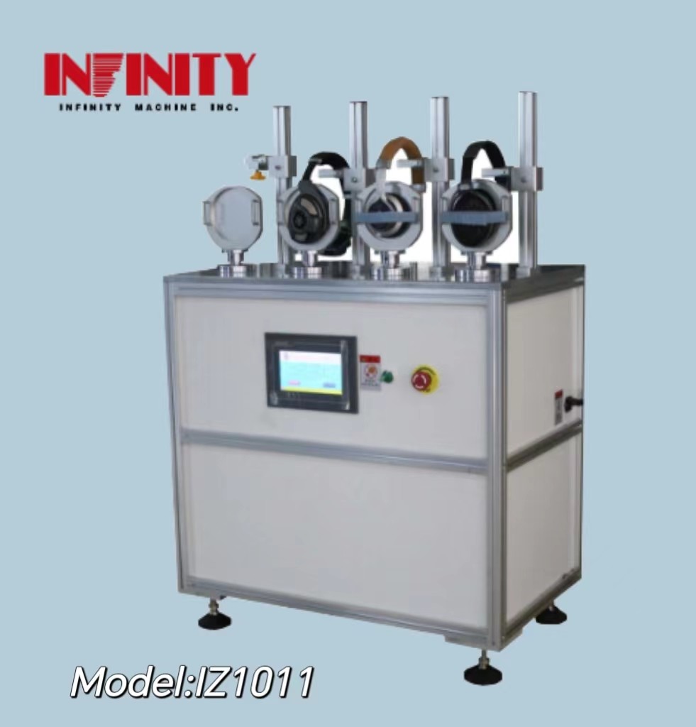 เครื่องทดสอบอายุการใช้งานของหูฟังเครื่องขับเคลื่อนมอเตอร์ AC Servo สําหรับมุมทดสอบที่แม่นยําและความเร็วหมุน