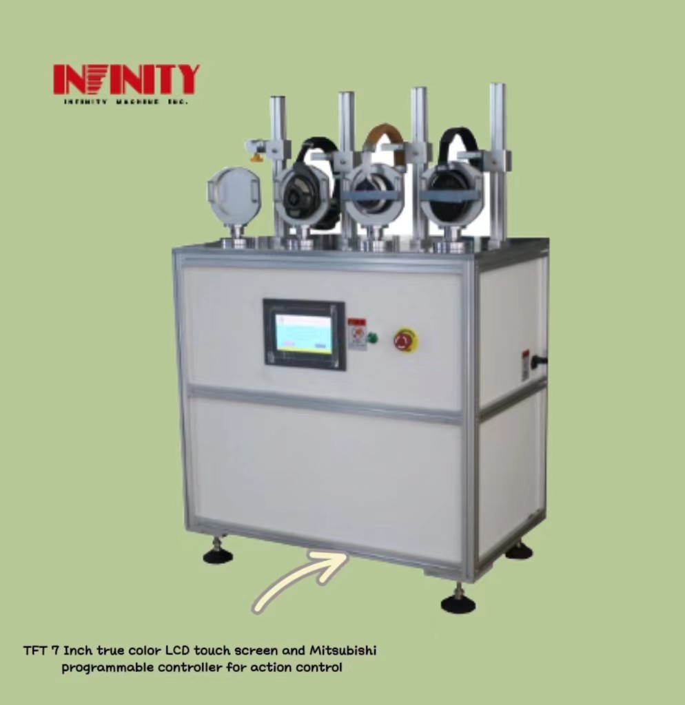 เครื่องทดสอบอายุการใช้งานของหูฟังที่ขับเคลื่อนด้วยมอเตอร์ AC Servo ด้วยเวลาทดสอบ 1-999999