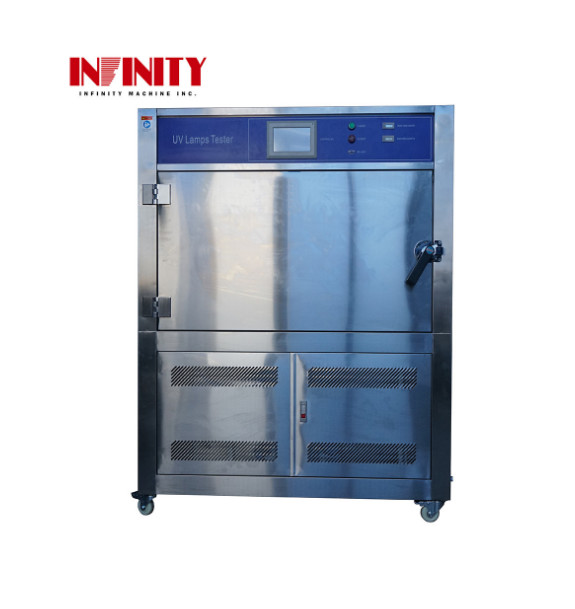 ASTM D4329 เครื่องทดสอบความแก่ที่เร่งรัดด้วยหลอดไฟ UV 100L RT+10°C70°C 90%RH98%RH