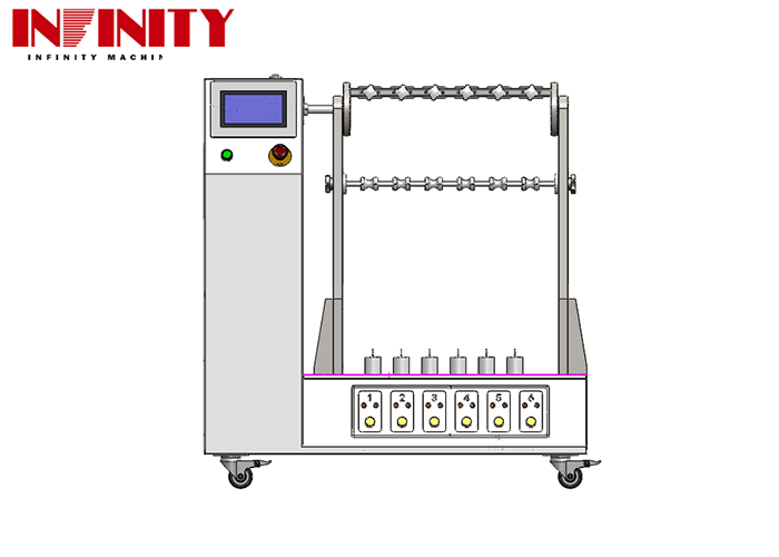 IEC 60884-1:2022 เครื่องทดสอบแรงดัดงอสายเคเบิลแบบยืดหยุ่นมาตรฐานพร้อมมุมดัดปรับได้ 1 ~ 180 °