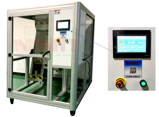 GB / T2324.8 แผงควบคุมระบบสัมผัส Tumble Tester สำหรับการทดสอบการตกหล่น