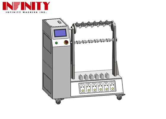 เครื่องทดสอบการดัดงอสายเคเบิลแบบยืดหยุ่นตามมาตรฐาน IEC 60884-1:2022 พร้อมมุมปรับได้และจิ๊ก 6 อัน