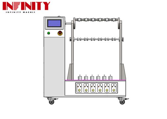 IEC 60884-1:2022 เครื่องทดสอบแรงดัดงอสายเคเบิลแบบยืดหยุ่นมาตรฐานพร้อมมุมดัดปรับได้ 1 ~ 180 °